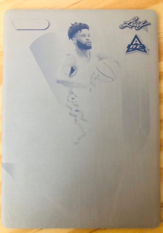 2022 Leaf Vivid MIKE MILES JR. Black Printing Plate 1/1 TCU Horned Frogs - Image 1 of 4