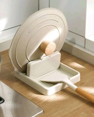 Soporte de tapa de olla de cocina de plástico 1 paquete  Foto 1 de 4