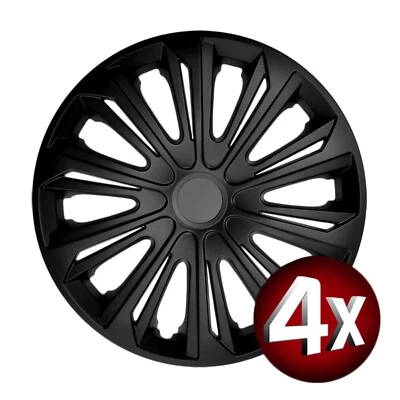 4x Radblenden 15" Zoll NRM Strong Schwarz Matt Radzierblenden Radkappen