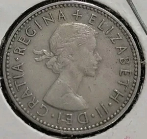 1958 Großbritannien UK One 1 Shilling *1183 - Bild 1 von 3
