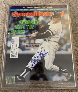 GRAIG NETTLES 1977-78 YANKEES SIGNED AUTO 1981 SPORTS ILLUSTRATED MAGAZINE - Picture 1 of 3