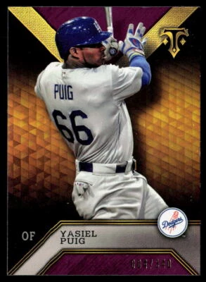 Yasiel Puig 2016 Topps Triple Threads #20    Amethyst   SN340 - Image 1 of 2