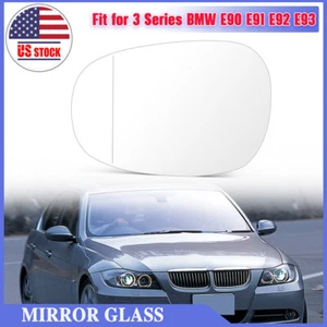 For BMW E90 E91 E92 E93 Left Driver Side Door Mirror Glass -Heated 51167252893 - Bild 1 von 9
