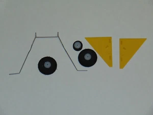 Set carrello da atterraggio ruote 3/4" 1,2 grammi micro-lite R/C e FF aerei - Foto 1 di 10