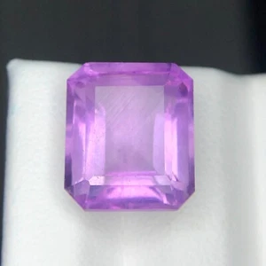 Splendida pietra preziosa fluorite taglio quadrato 10,15 ct A++ colore rosa - Foto 1 di 5