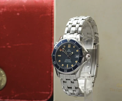 [Near MINT- Box] OMEGA Seamaster 2561.80 300M Date Blue 36mm Men's Watch Quartz - Image 1 of 4