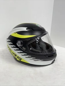 AGV K6 Rapid 46 Helmet Black/White/Yellow ML - Picture 1 of 11