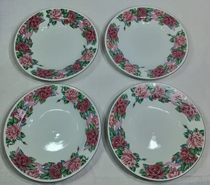 Set of 4 Tabletops Unlimited Rose Garden Soup Salad Bowl - See Description - Picture 1 of 21