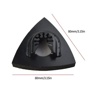 3-Stk. Schleifen Finger Schleifpad Dreieck Platte Oszillierende Multi Tool Sheet - Bild 1 von 21