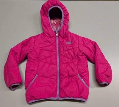 The North Face Reversible Jacket Toddler Girls Size 3T - Pink - Image 1 of 4