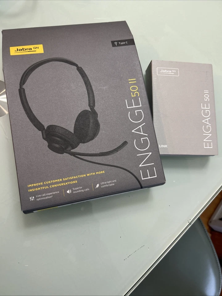 Jabra Engage 50 II W470 Wired Stereo Headset with Link Call Control USB-A UC W24 - Image 1 of 4