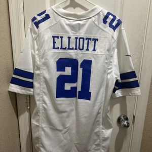 Nike Ezekiel Elliott #21 Dallas Cowboys NFL On Field Jersey Uomo Medium - Foto 1 di 7
