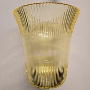 Alie Plaza Bucket By Luca Trazzi Acrylic Ice Bucket 9.5" Yellow Italy (No Base) - Picture 1 of 7