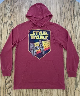 Sudadera con capucha roja con estampado gráfico de Star Wars, pequeña para hombre,  Foto 1 de 4