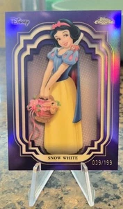 2024 Topps Chrome Disney #6 Snow White Purple Refractor 39/199 - Picture 1 of 2