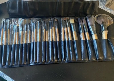 MyBrushSet: 24 Makeup Brushes in Black Roll-up Case - Image 1 of 2