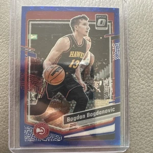 2023-24 Donruss Optic Fast Break Bogdan Bogdanovic #110 Blue Disco Prizm /49 - Picture 1 of 3