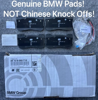 NUEVAS pastillas de freno delanteras genuinas de cerámica de carbono BMW para G80 M3 G82 M4 F90 M5 F92 M8 Foto 1 de 4