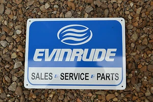 Evinrude Service Sales Sign Marina boat outboard motor - Picture 1 of 4