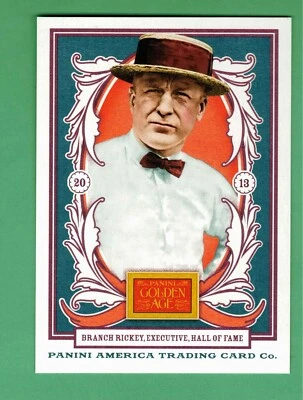 2013 PANINI GOLDEN AGE BRANCH RICKEY WHITE BORDER SHORT PRINT SP - Image 1 of 2