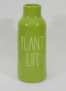 Rae Dunn “PLANT LIFE” Green Ceramic Vase 9” Tall – New - Bild 1 von 4