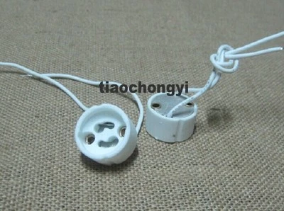 GU10 Socket base led bulb halogen CFL Lamp light holder Wire Connector 20pcs  AP - Image 1 of 2