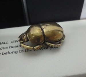 Retro Messing Kupfer niedliche Marienkäfer Insekt Statue & Geschenkbox - Bild 1 von 7