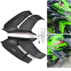 ZX-25R Winglet Aerodynamic Wing Kit Spoilers Front For Kawasaki ZX25R 2020-2024 - Foto 1 di 14
