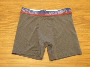 Under Armour Compression Shorts Gray Youth Girls Size Large YLG Very Good Pre - Picture 1 of 8