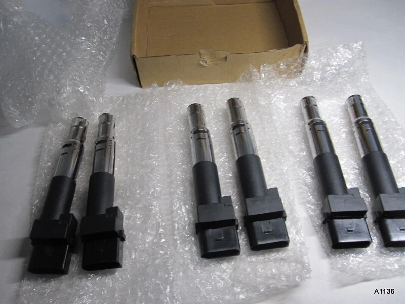 6x Bobinas de encendido con 4 pasadores para VW Jetta Golf 2002-2005 Seat Alhambra 2007-2008 Foto 1 de 4