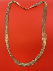 Schöne lange flüssige Silber Sterling Halskette 30 Strang 30 insgesamt Zoll!! - Bild 1 von 4