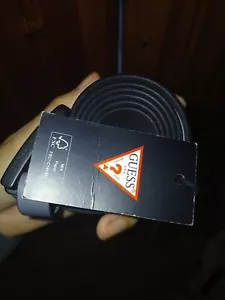 Cinturón Guess Hombre Cuero Nuevo con Etiquetas en Gris Diseñador - Imagen 1 de 8