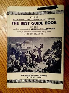 1956 ATHENS, GREECE ILLUSTRATED GUIDE BOOK WITH MAPS - Picture 1 of 7
