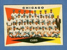 1960 Topps Baseball Set Break #513-CUBS Team card with Checklist-EX-MINT!