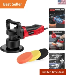 Powerful 6-Inch Random Orbital Polisher Kit for Flawless Car Finish & Wood Care - Picture 1 of 11
