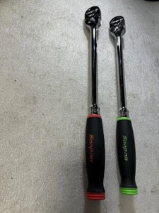 Snap-On 1/2" Drive Dual 80 Technology Soft Grip Long Handle Ratchet (1) SHL80A - Picture 1 of 9