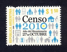 ARGENTINIEN Argentina 3369 ** Volkszählung und Wohnstättenzählung CENSO 2010