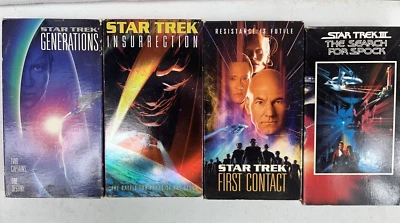 VINTAGE STAR TREK TOS 9 MOVIE COLLECTION VHS TAPES 1-6, Khan, Voyage, Spock. VHS - Image 1 of 3