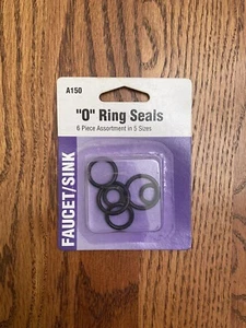 6pcs Rubber O-Ring Seals (Handle/Spout Leak Repair) Faucet Sink Tap Plumbing Kit - Picture 1 of 3