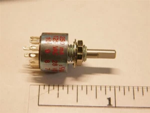 C&K MD06S1NZQD M Series DP6Position 30° Half-inch Rotary Switch 1/8" Shaft - Picture 1 of 1