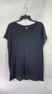 Blusa Old Navy Active para mujer cuello redondo espalda dividida manga corta negra talla XL. - Imagen 1 de 8