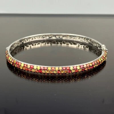 Brazalete con pavé de zafiros multicolor de plata de ley 925 EFFY Splash Foto 1 de 4