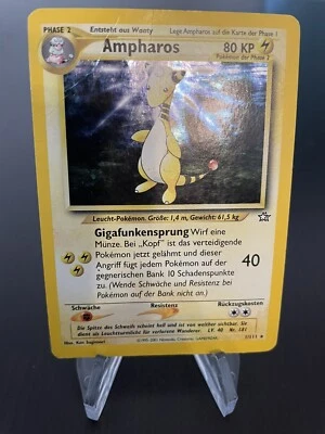 🔥 Pokemon Karte,  Ampharos 1/111 Neo Genesis, Holo, Very Good 🔥 - Bild 1 von 2