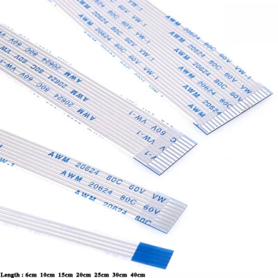 24/26/30/32/34/40 Pin 1mm Pitch FPC FFC Ribbon Flexible Flat Cable AWM 80℃ 60V - Image 1 of 4