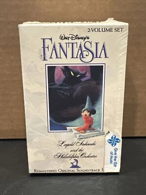 Walt Disney's Fantasia Movie Soundtrack 2 Cassette Tapes Mickey Mouse 1990 NEW - Image 1 of 4