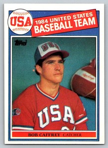 1985  Topps #394 Bob Caffrey Rookie Card USA Baseball