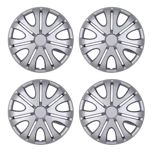 (4 Pack)Wheel Covers Snap Clip-On Auto Tire Rim Replacement For 14” Hub Caps - Picture 1 of 9
