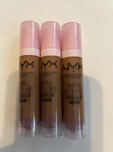 Lot of 3–NYX Bare With Me Concealer Serum BWMCCS09 Deep Golden - Picture 1 of 2