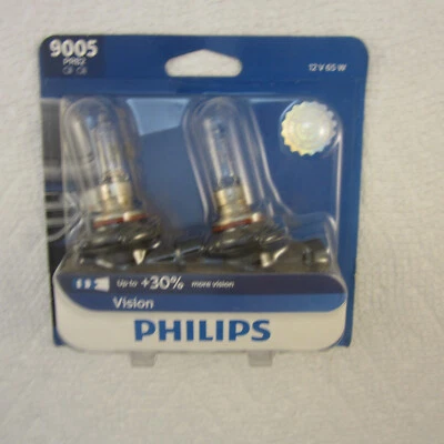 Paquete de 2 bombillas de faros Philips More Vision 9005PRB2 65W 30 % más luz* Foto 1 de 4