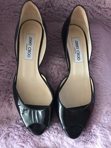 Jimmy Choo Damen Pumps Top Zustand Gr 38 Lack Leder Absatz 4,5 Schwarz Italy - Bild 1 von 10
